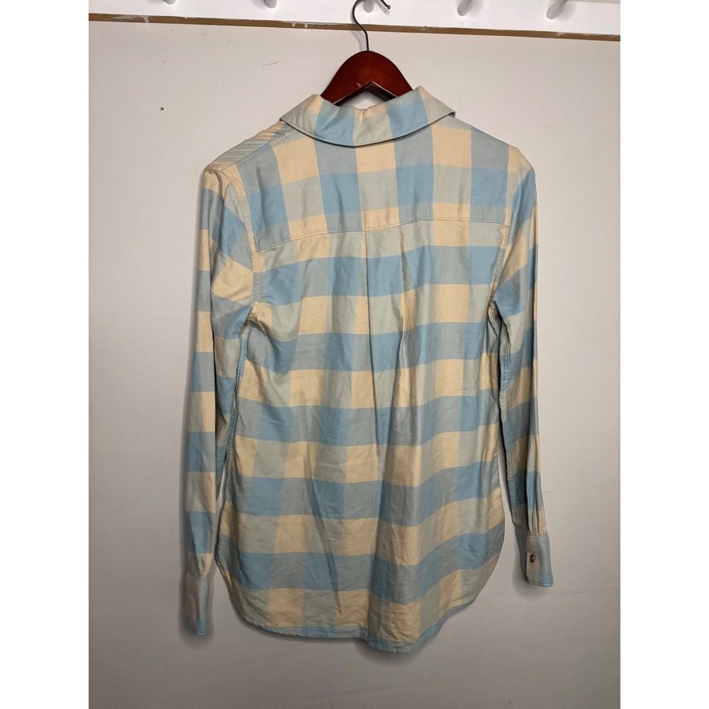 Faherty Classic Flannel Buffalo Check Shirt Organic Cotton Coastal Fall Layering - Picture 6 of 8
